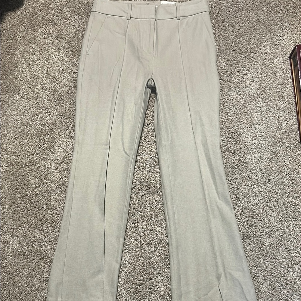 LOFT The Sutton Flare Tan Dress Pants Slacks